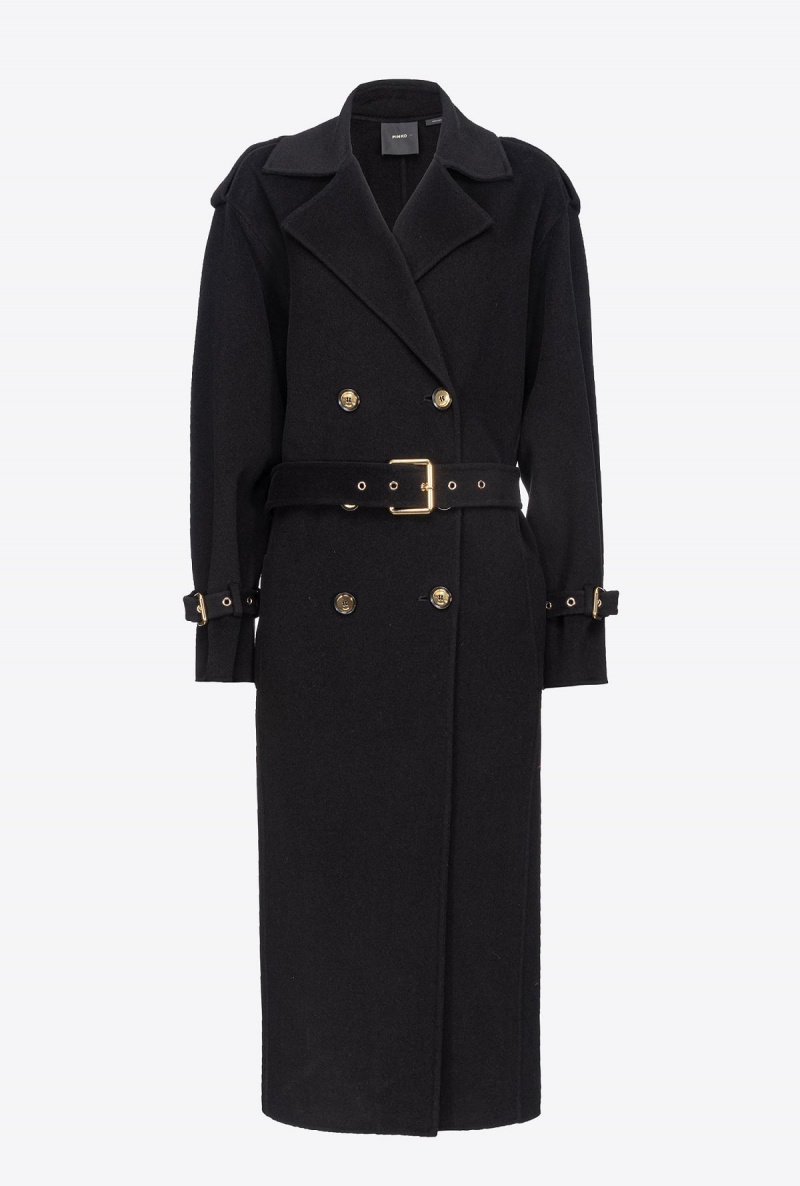LIMO BLACK Pinko Cloth trench coat | MMYFT94204