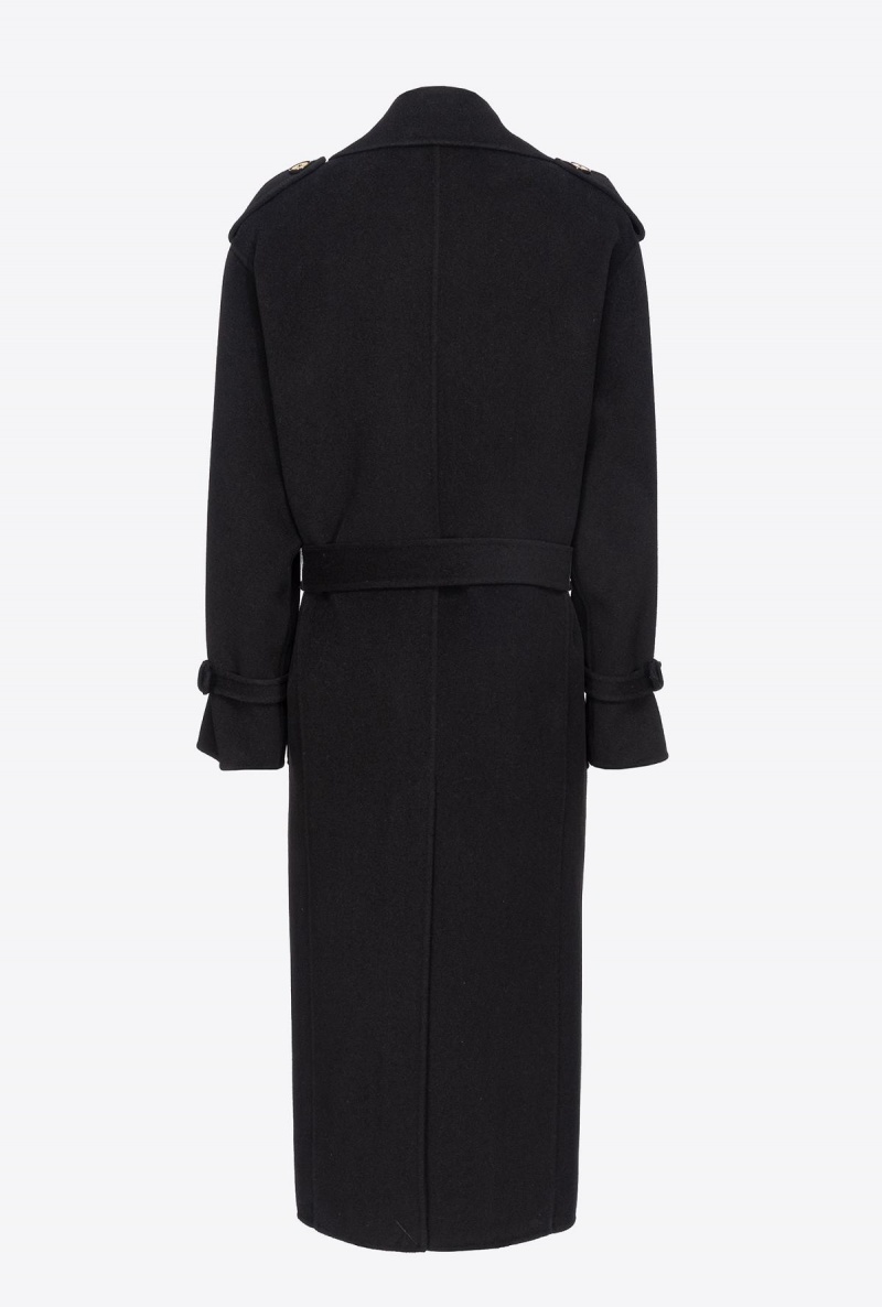 LIMO BLACK Pinko Cloth trench coat | MMYFT94204