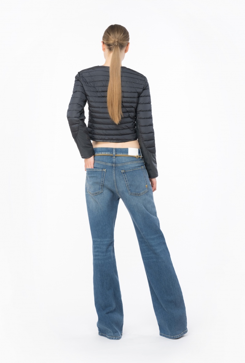 LIMO BLACK Pinko Dual-fabric jacket | MYCIF74807