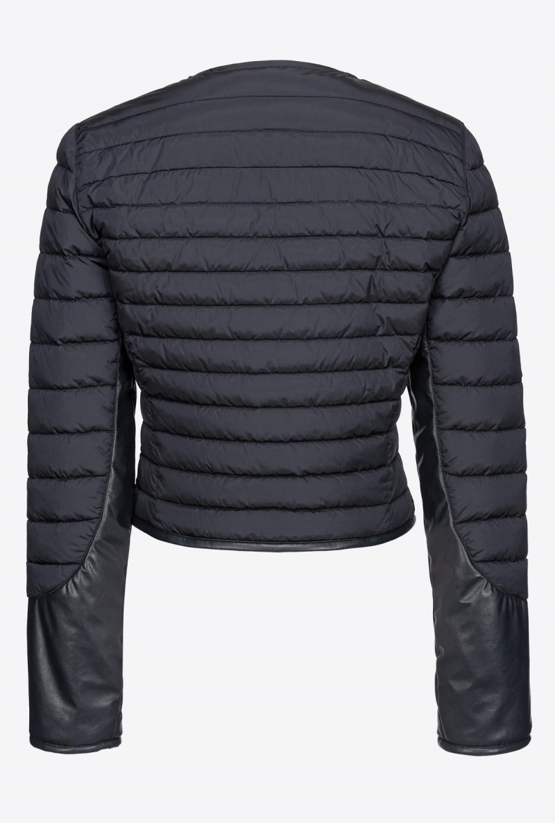 LIMO BLACK Pinko Dual-fabric jacket | MYCIF74807