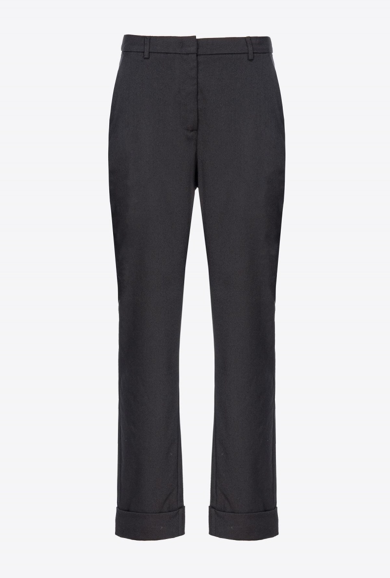 LIMO BLACK Pinko Flannel trousers | ZMYNQ28688