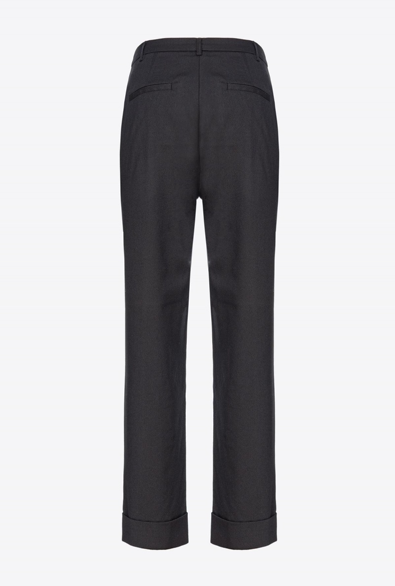 LIMO BLACK Pinko Flannel trousers | ZMYNQ28688