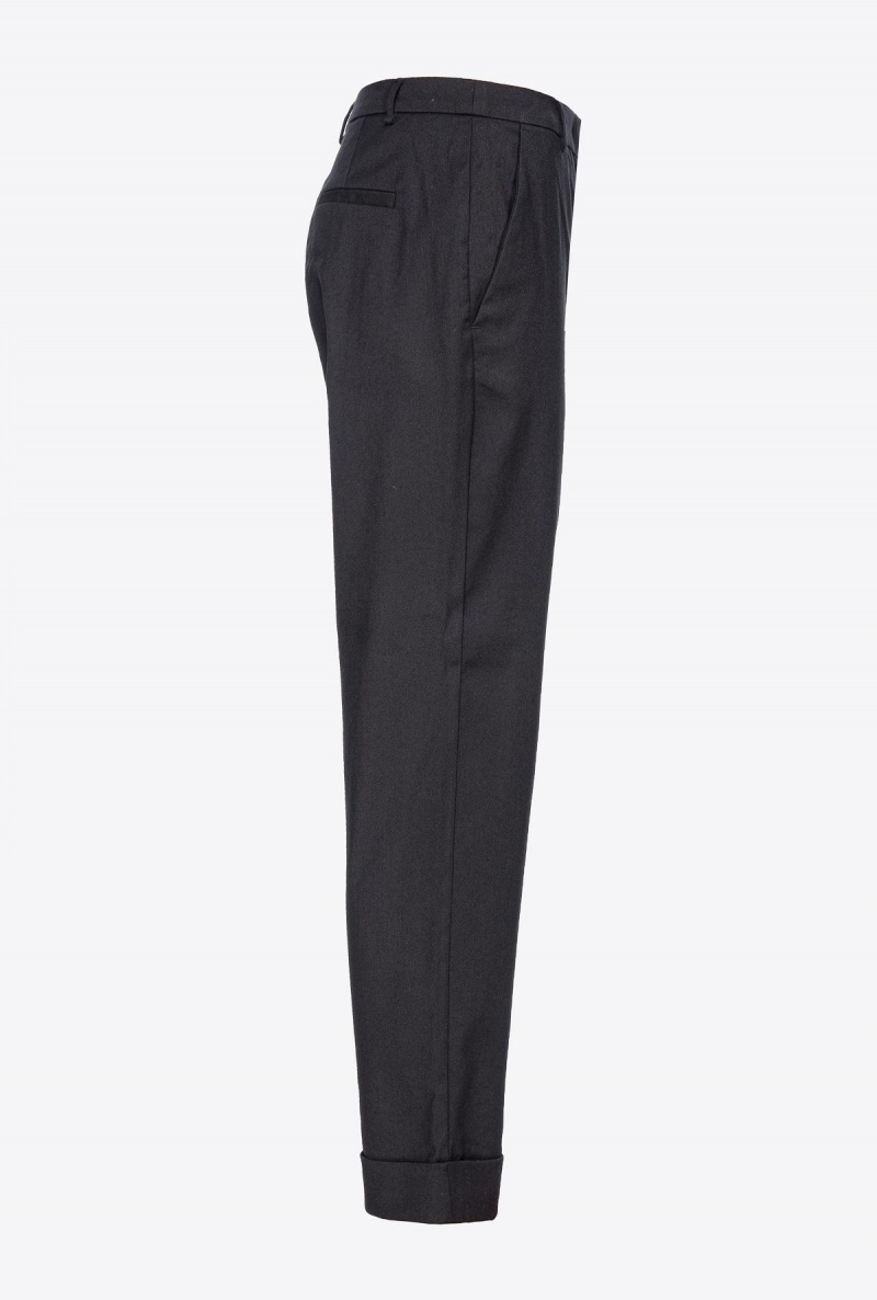 LIMO BLACK Pinko Flannel trousers | ZMYNQ28688