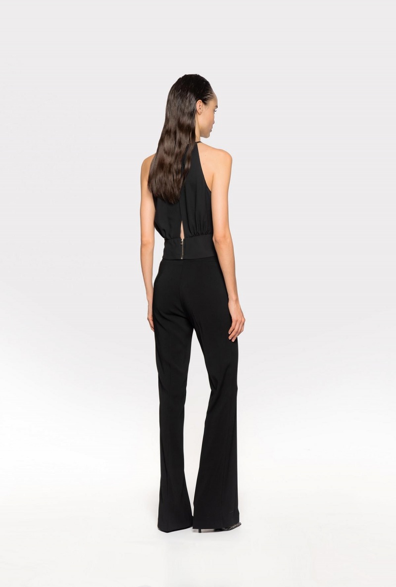 LIMO BLACK Pinko Flared stretch trousers | TMYWZ67047