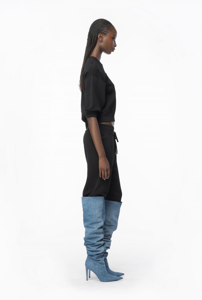 LIMO BLACK Pinko Fleece joggers | YMYVQ40913
