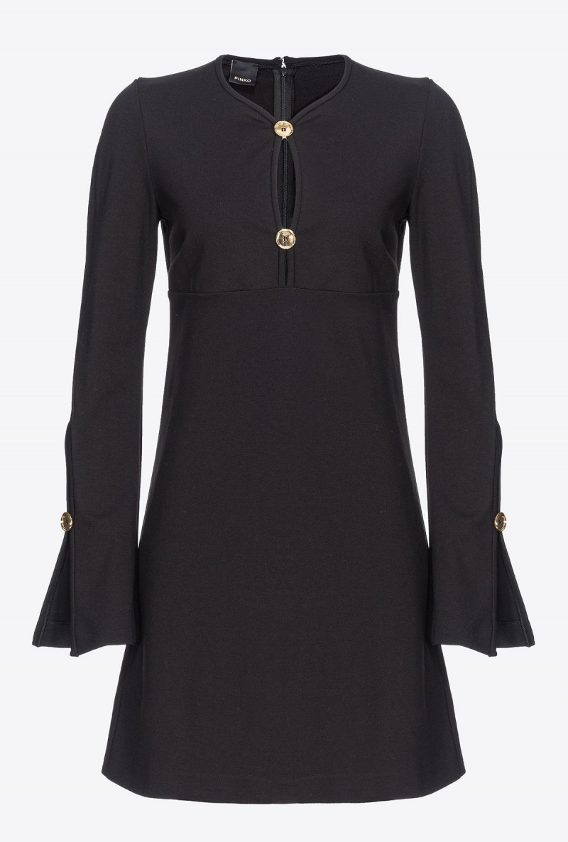 LIMO BLACK Pinko Full Milano mini dress | MYNZX63849