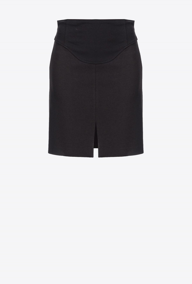 LIMO BLACK Pinko Full Milano mini skirt | BMYSD71497