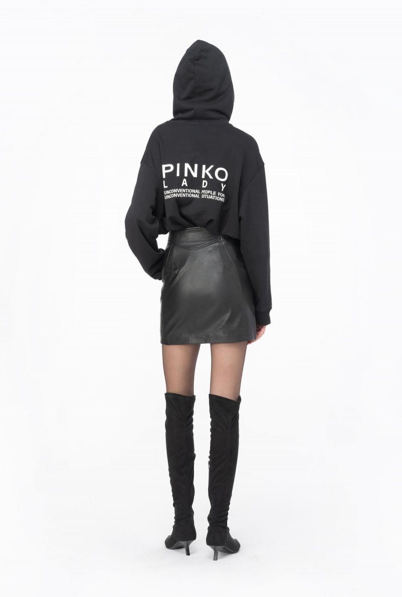 LIMO BLACK Pinko Lady hoodie | MYJKU90589