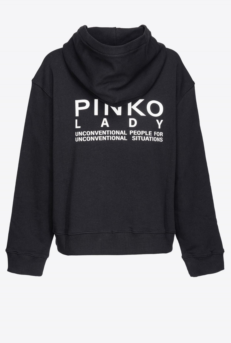 LIMO BLACK Pinko Lady hoodie | MYJKU90589