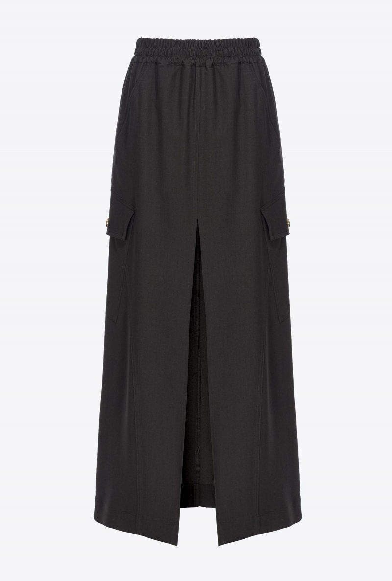 LIMO BLACK Pinko Long cargo-style skirt | MYEGJ94437