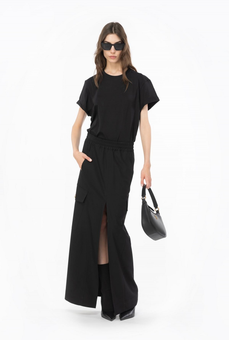 LIMO BLACK Pinko Long cargo-style skirt | MYEGJ94437