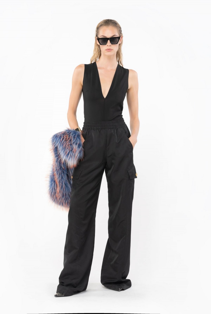 LIMO BLACK Pinko Low-cut bodysuit | YMYVQ23410
