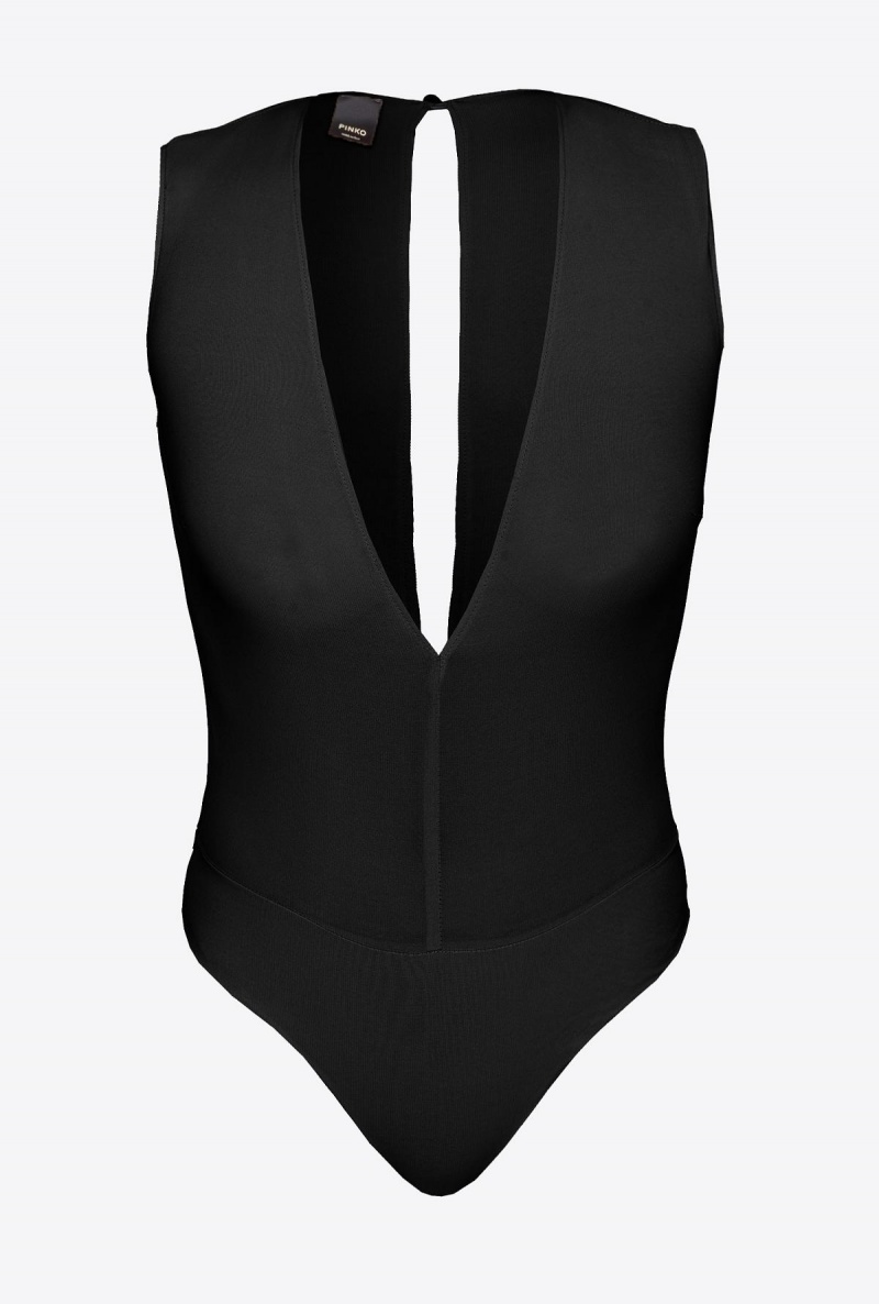 LIMO BLACK Pinko Low-cut bodysuit | YMYVQ23410