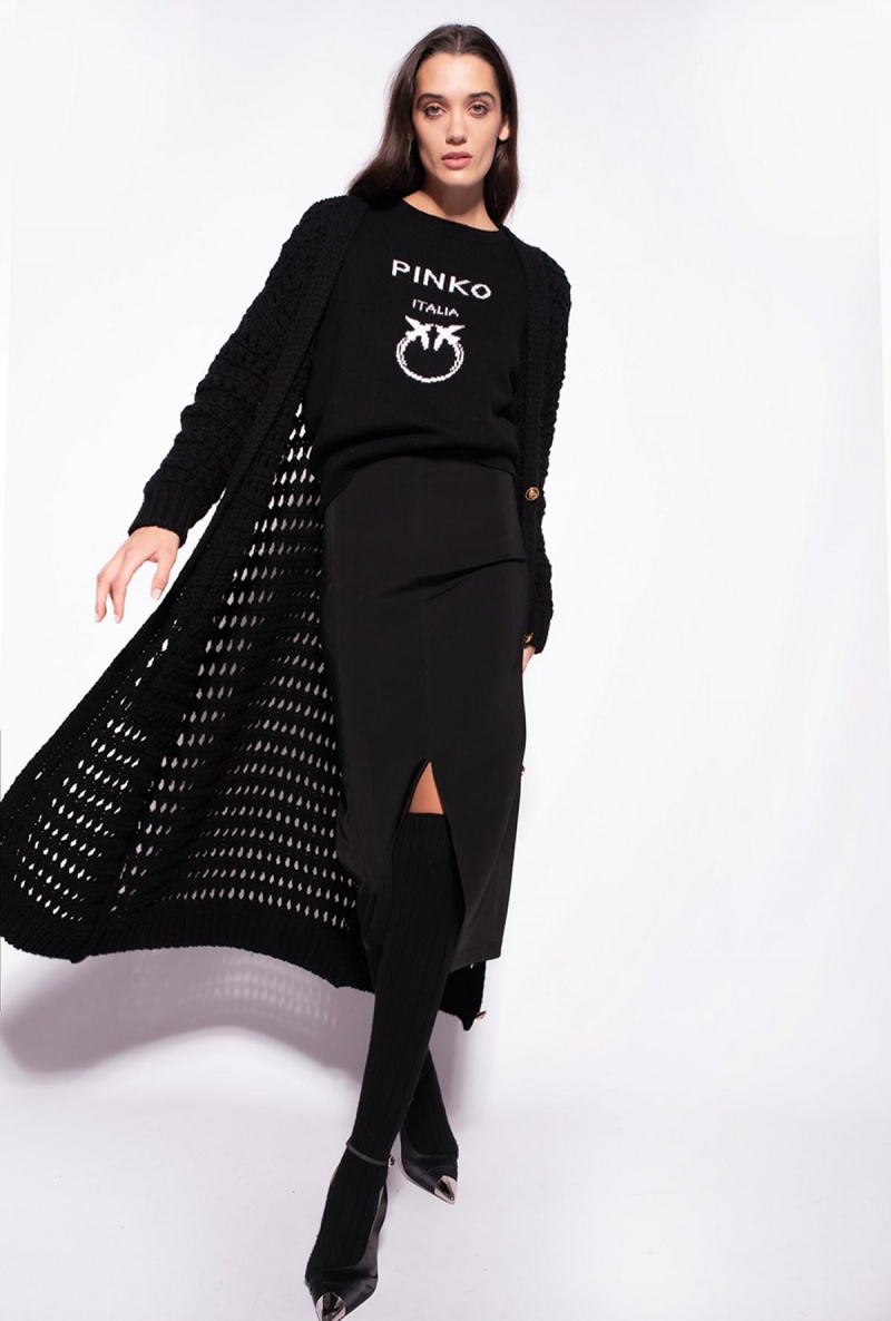 LIMO BLACK Pinko Midi skirt with slit | GMYUC66296