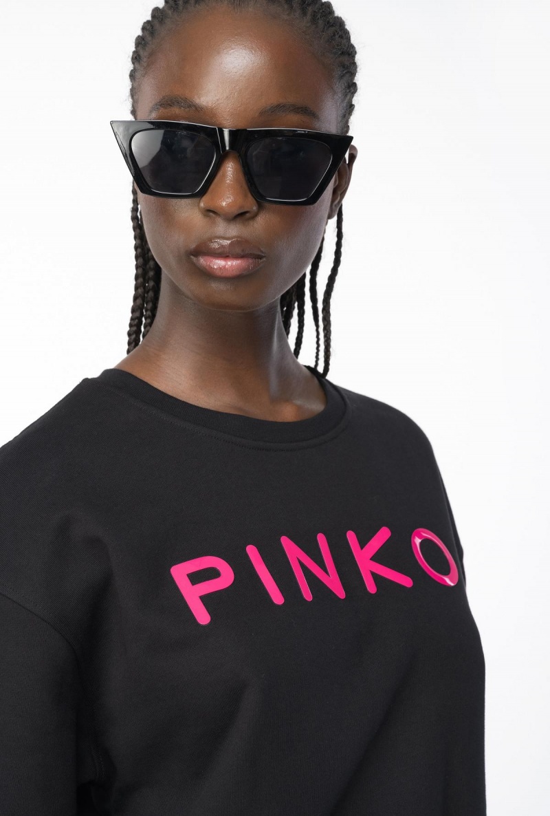 LIMO BLACK Pinko PINKO-print sweatshirt | MYDFL47727
