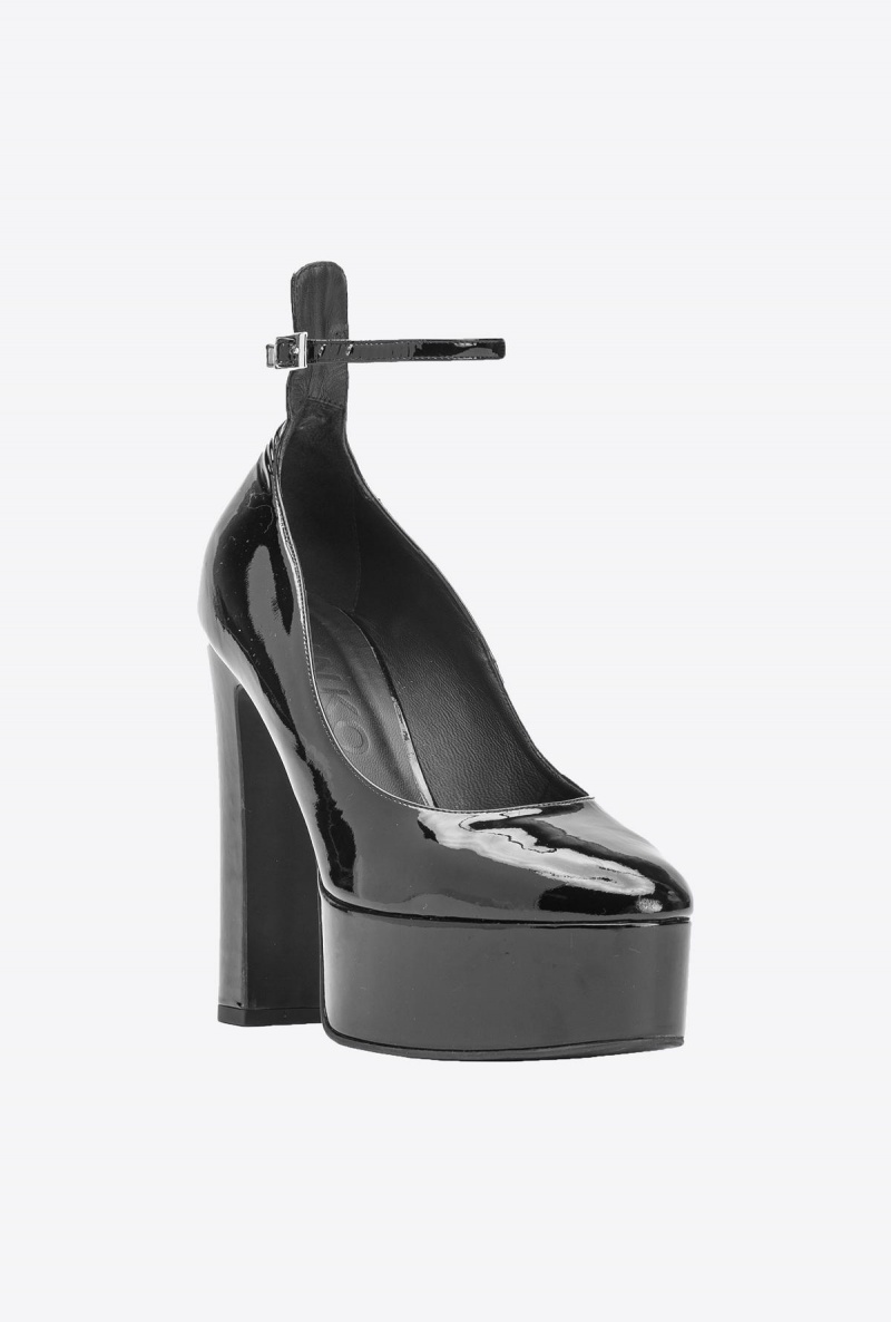 LIMO BLACK Pinko Patent leather Mary Janes | PMYER55075
