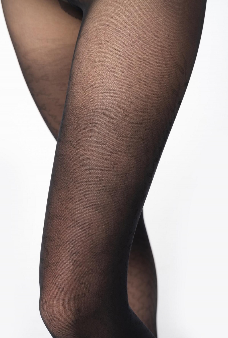 LIMO BLACK Pinko Printed microfibre tights | UMYND17816