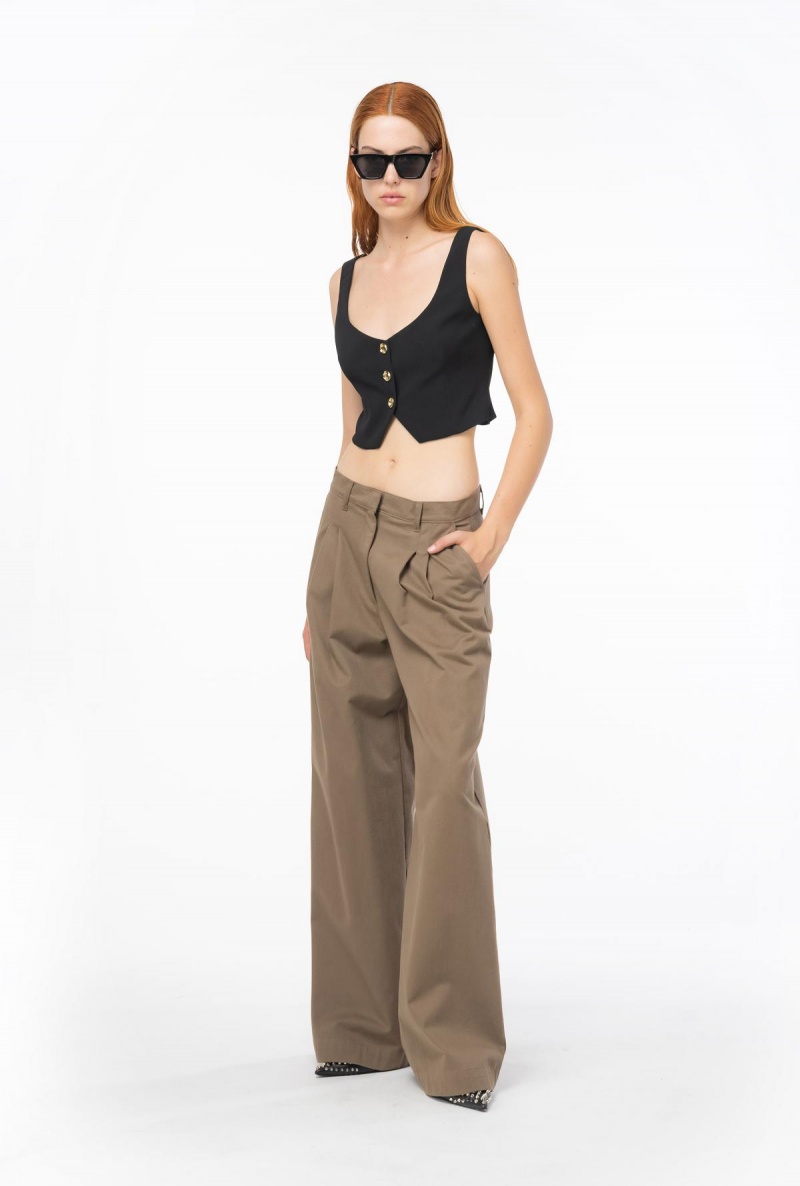 LIMO BLACK Pinko Short crepe vest | AMYWC29473