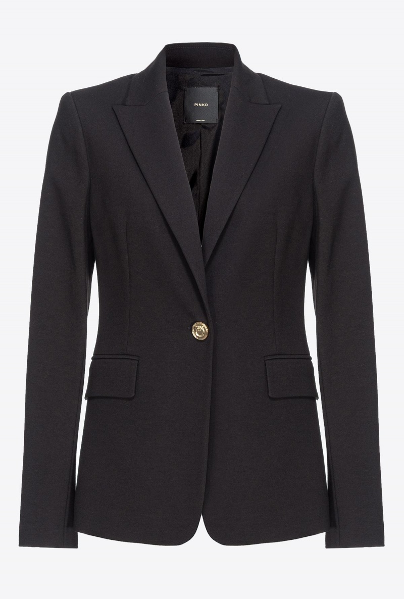 LIMO BLACK Pinko Single-breasted blazer | MMYHR16303