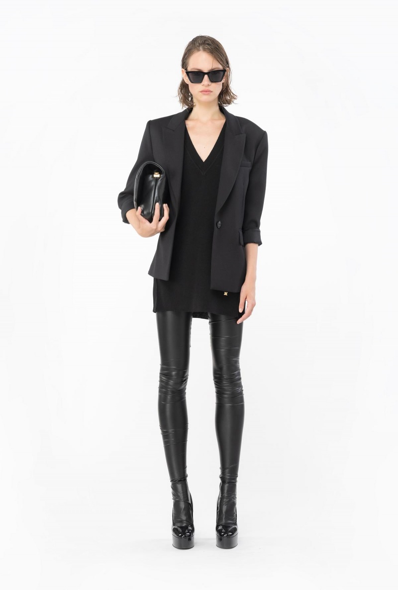 LIMO BLACK Pinko Sleeveless fine cashmere sweater | QMYUV51283