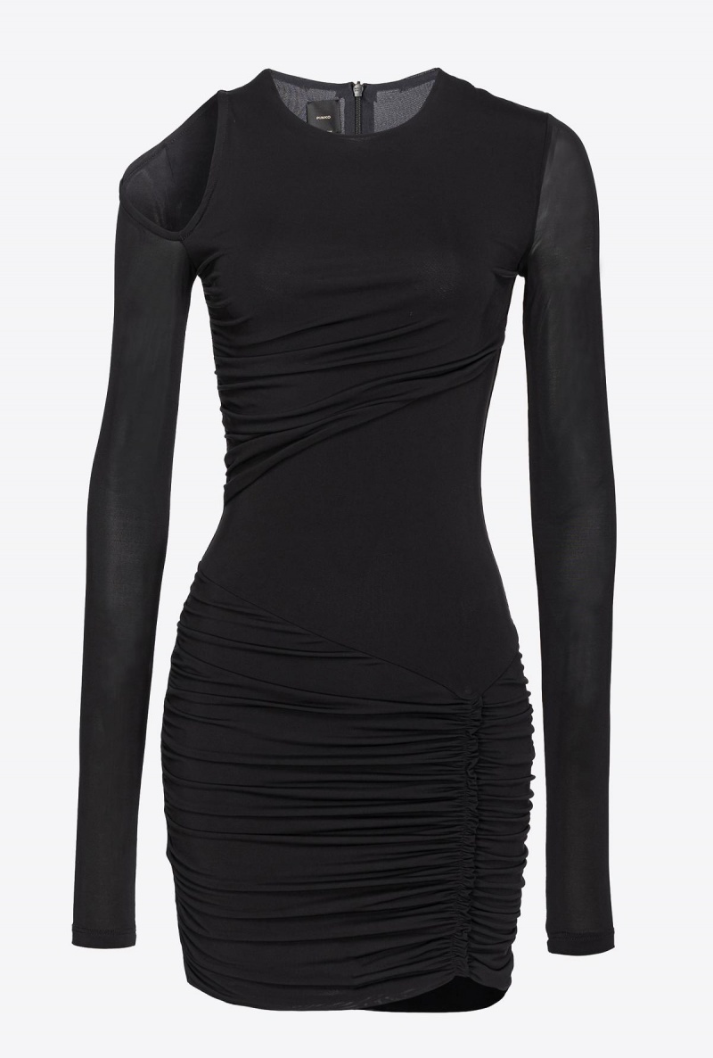 LIMO BLACK Pinko Slim-fit mini dress | MYNEJ40817