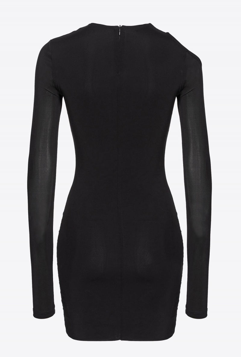 LIMO BLACK Pinko Slim-fit mini dress | MYNEJ40817