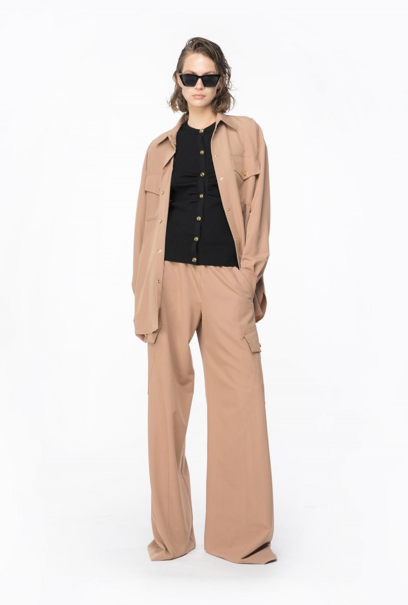 LIMO BLACK Pinko Slim-fit ribbed cardigan | BMYSO14103