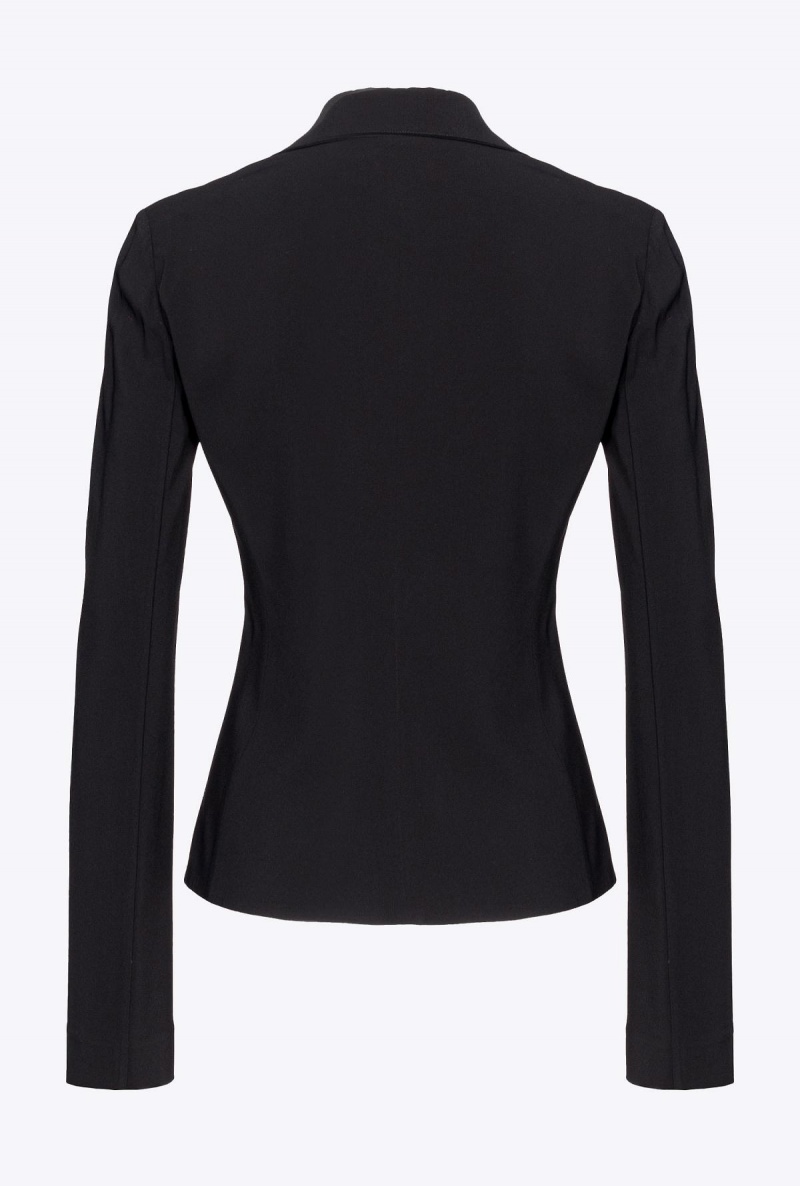 LIMO BLACK Pinko Slim-fit stretch blazer | MYJKU47203