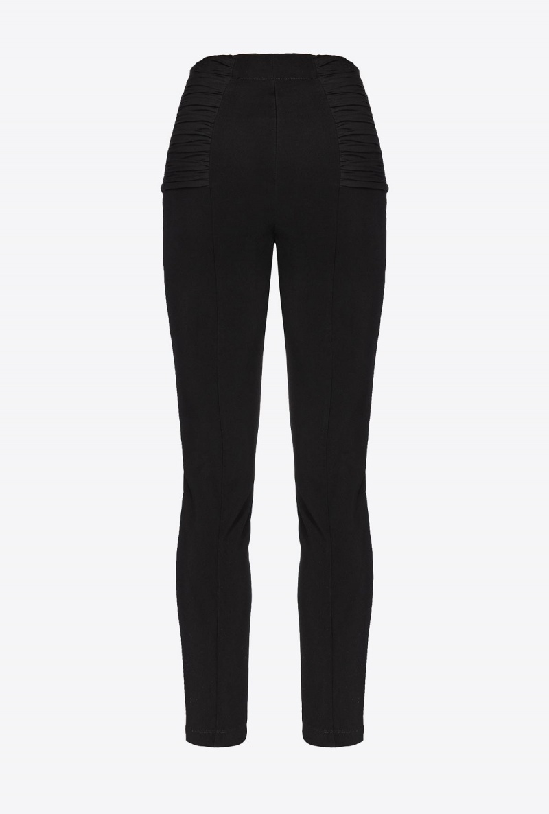 LIMO BLACK Pinko Slim-fit trousers with zip | PMYQX18998