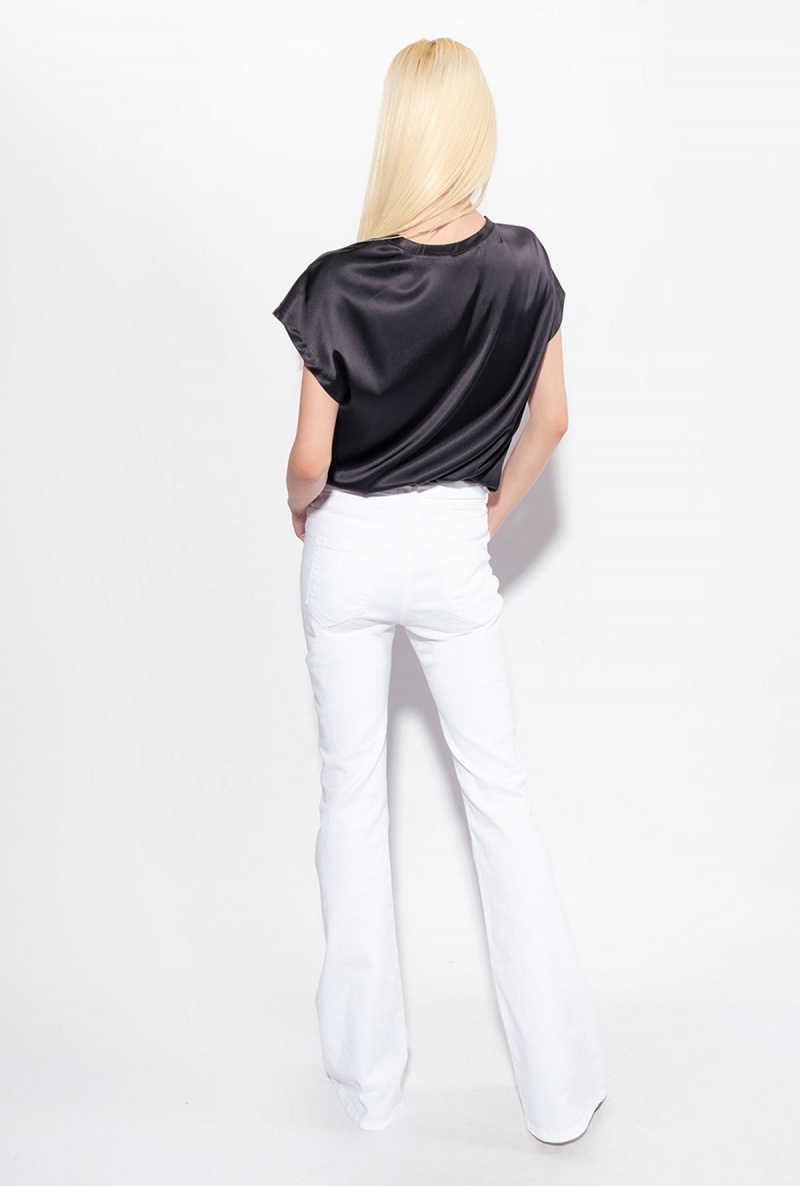 LIMO BLACK Pinko Stretch satin top | MYJZR59753