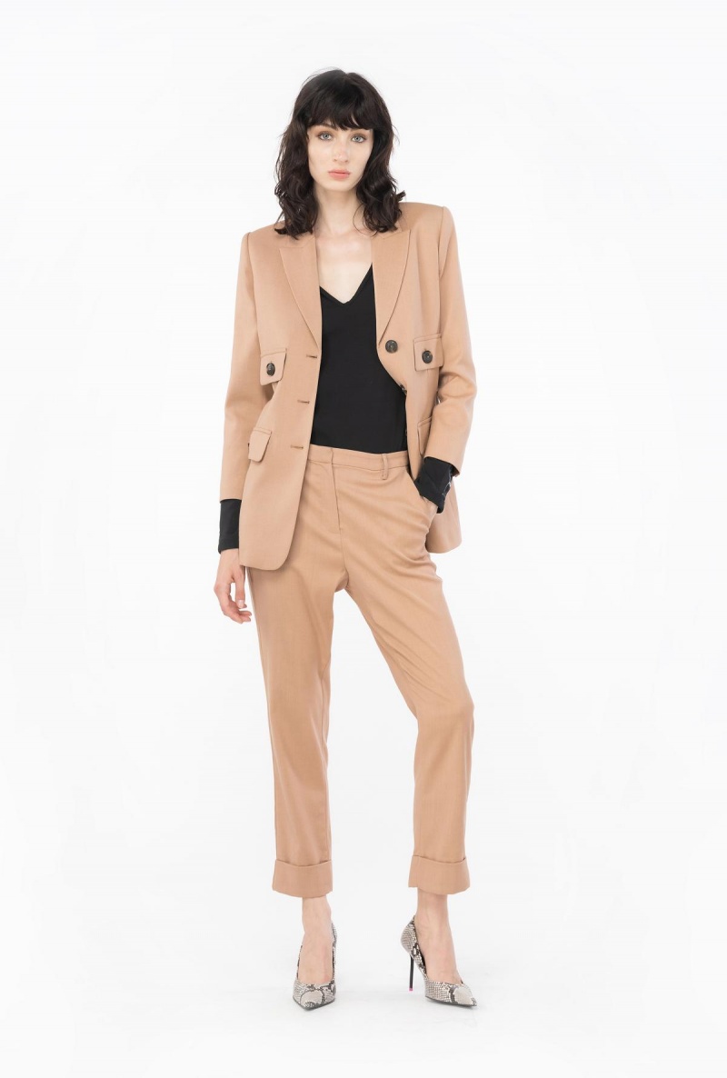 LIMO BLACK Pinko Sweater with sleeve inlay detail | MYCIF86183