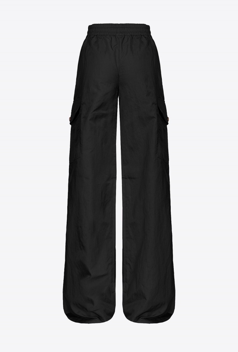 LIMO BLACK Pinko Technical twill cargo trousers | DMYVO40647