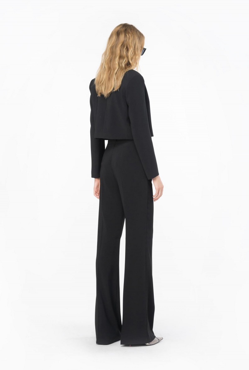 LIMO BLACK Pinko Trousers with golden buttons | BMYSD67200