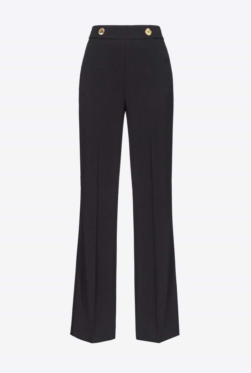 LIMO BLACK Pinko Trousers with golden buttons | BMYSD67200