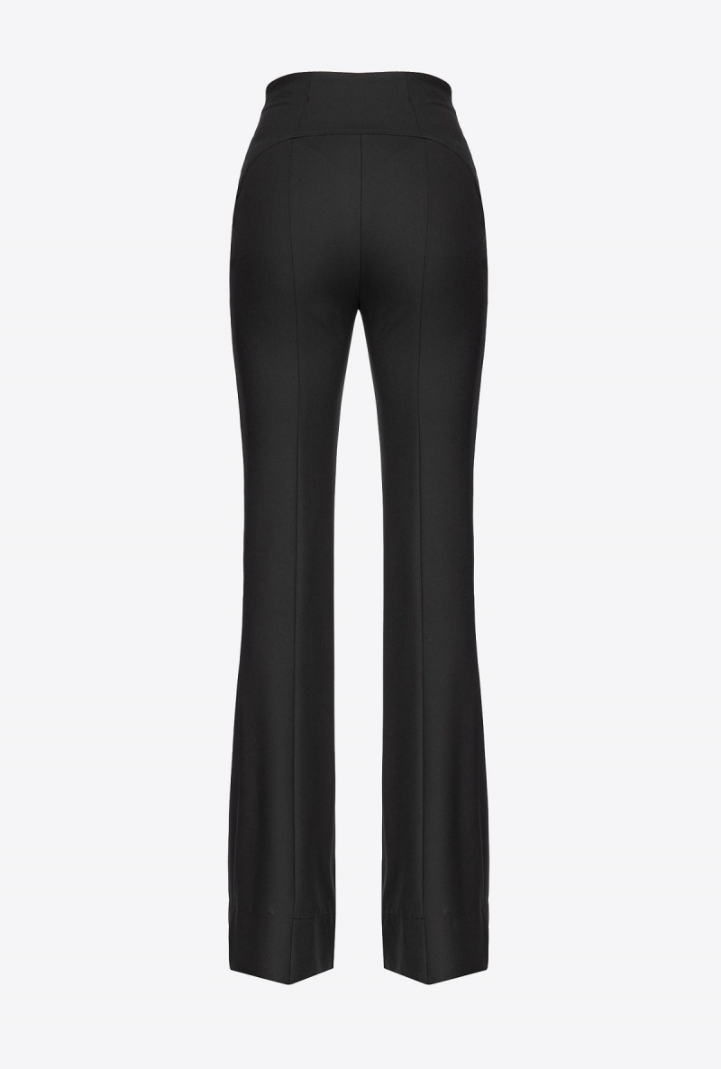 LIMO BLACK Pinko Trousers with piercing belt | DMYVO52485