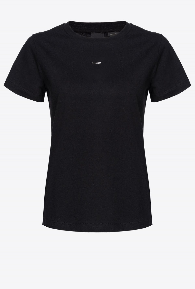 LIMO BLACK Pinko T-shirt with micro logo | MYEAH26708