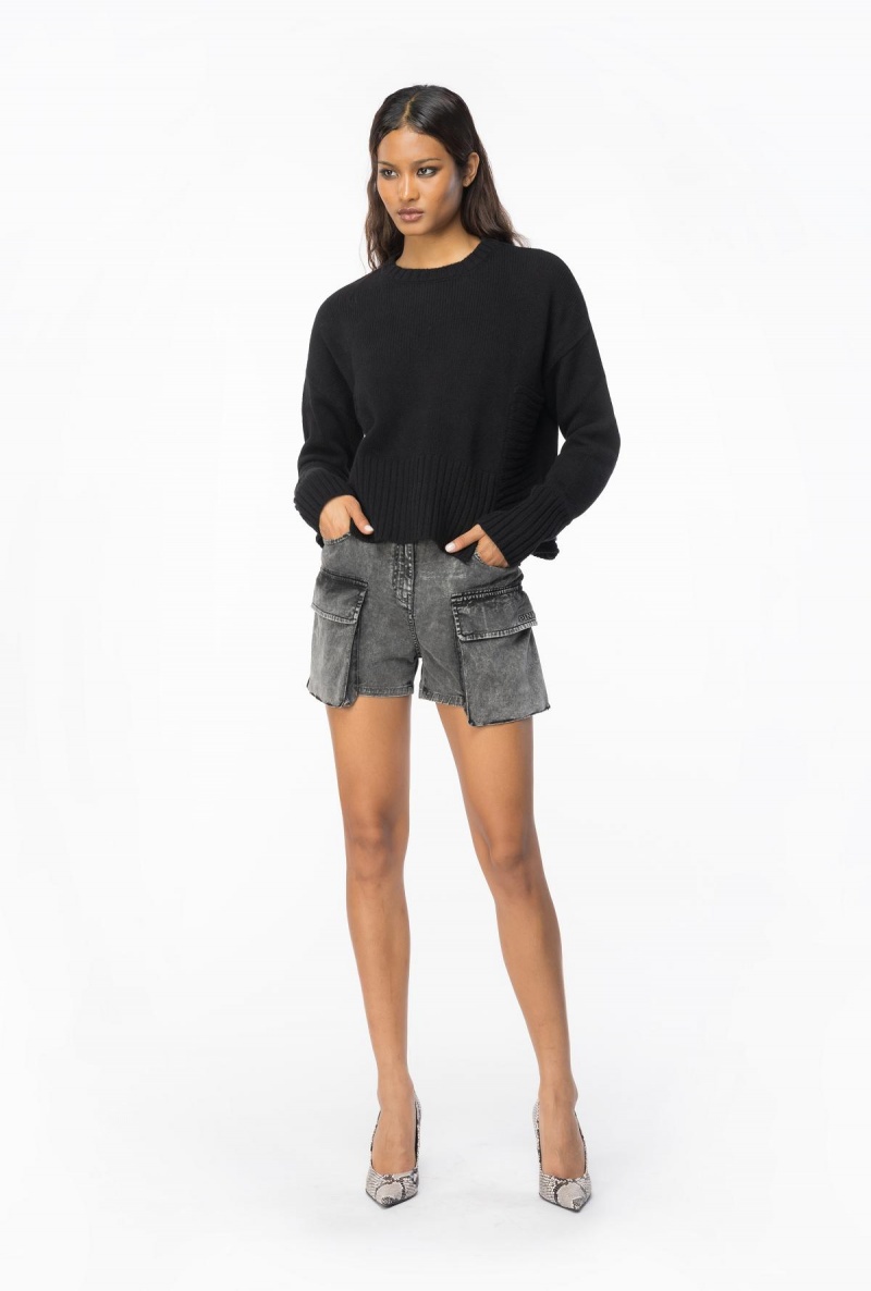 LIMO BLACK Pinko Wool and cashmere sweater | BMYSO57151