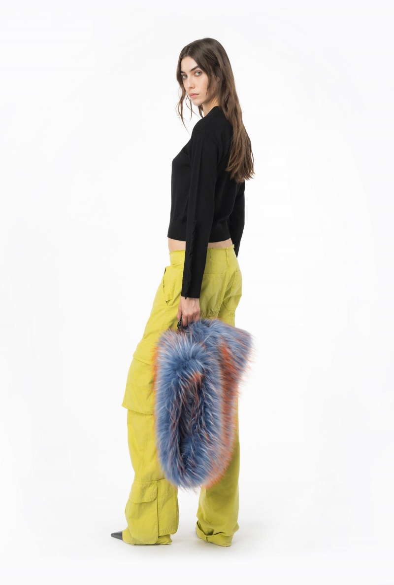 LIMO BLACK Pinko Wool pullover with ruching | MYJVR57407