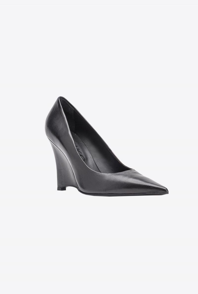 LIMO BLACK Pinko Wrapped wedge pumps | AMYDF26601