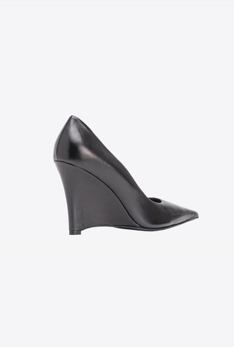 LIMO BLACK Pinko Wrapped wedge pumps | AMYDF26601