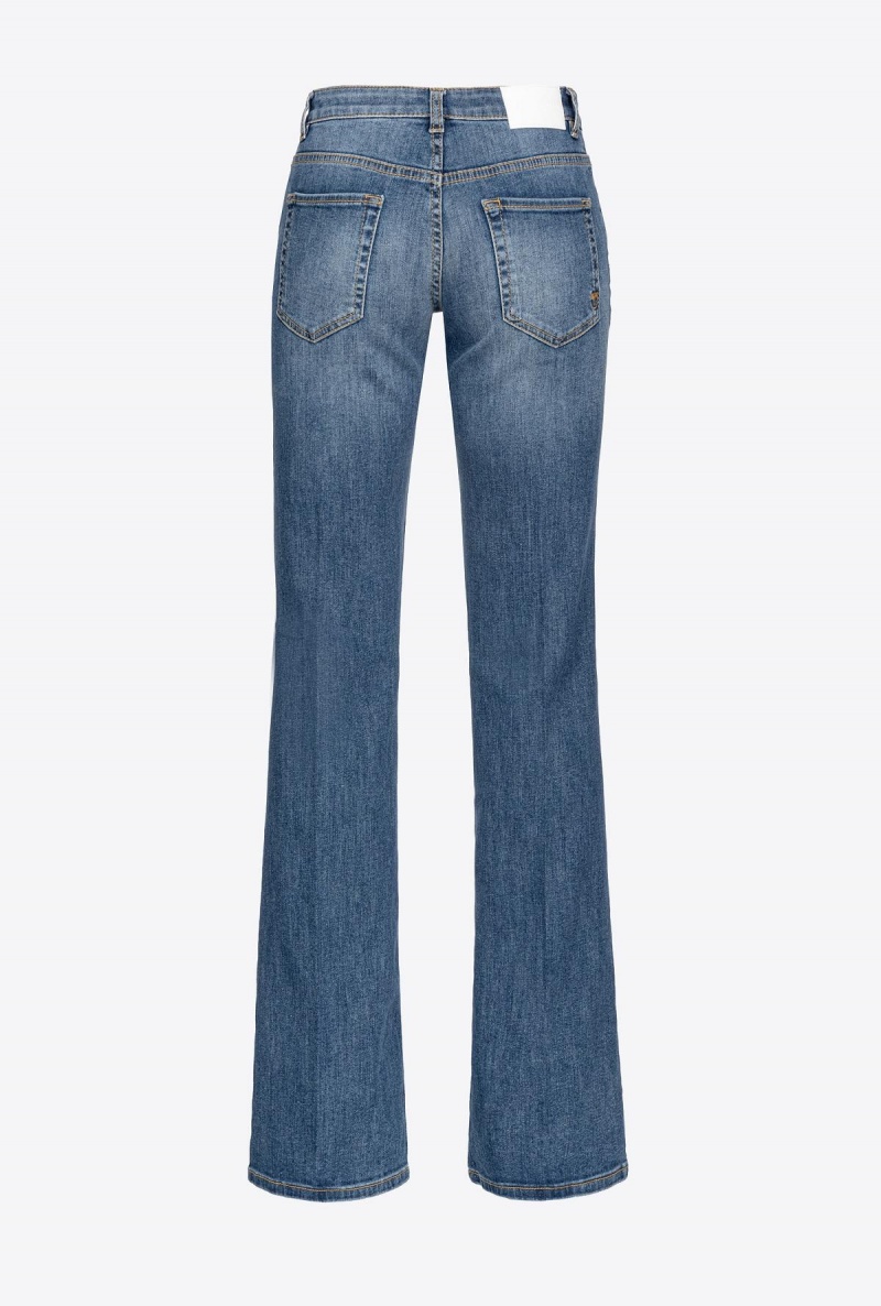 MEDIUM DARK VINTAGE WASH Pinko Flared vintage denim jeans | ZMYNQ76650