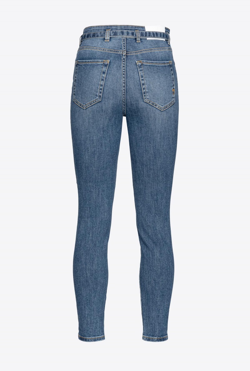 MEDIUM DARK VINTAGE WASH Pinko Skinny vintage stretch denim jeans | FMYHY25012