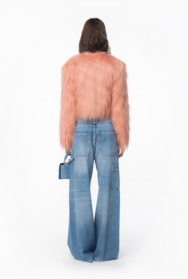 MEDIUM LIGHT WASH Pinko Slouchy wide-leg jeans | MYDYB80388