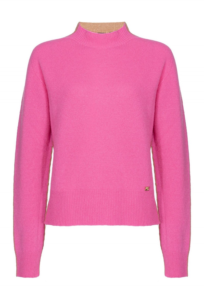 MULTICOLOUR - FUCHSIA/SILVER Pinko Two-tone pullover | XMYBH71447