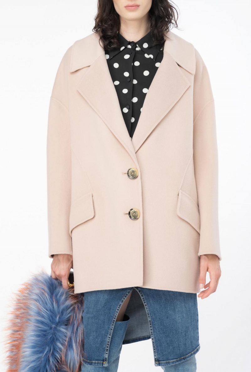 NUDE - BABY Pinko Double-layered woollen cloth pea coat | QMYUV35708