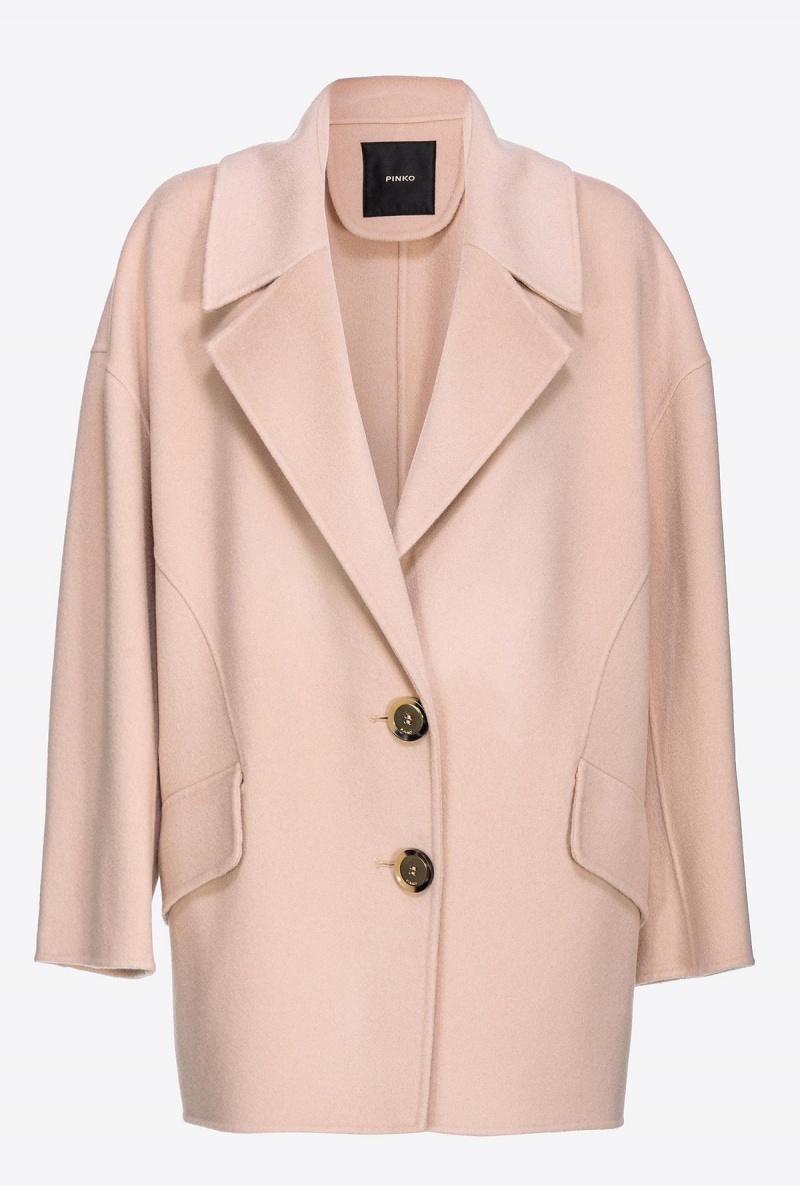 NUDE - BABY Pinko Double-layered woollen cloth pea coat | QMYUV35708