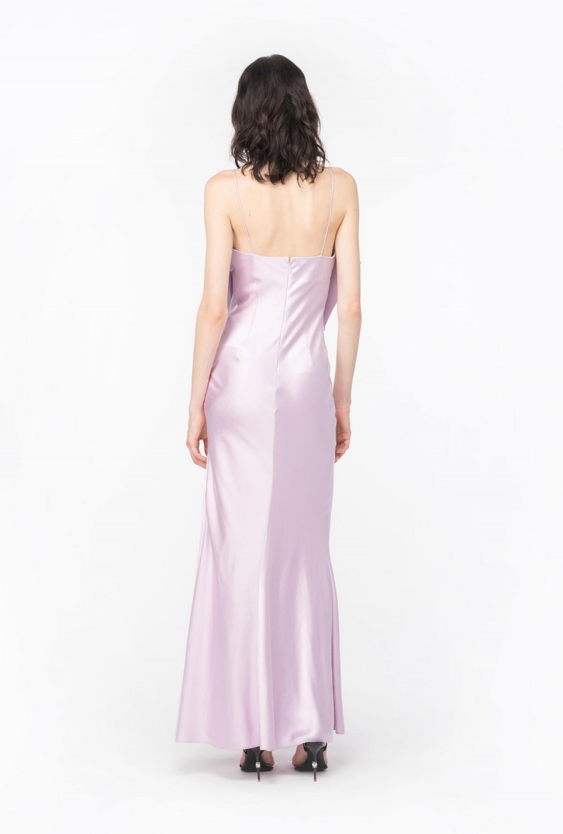 ORCHID BUNCH Pinko Satin dress with bow | YMYVQ87430