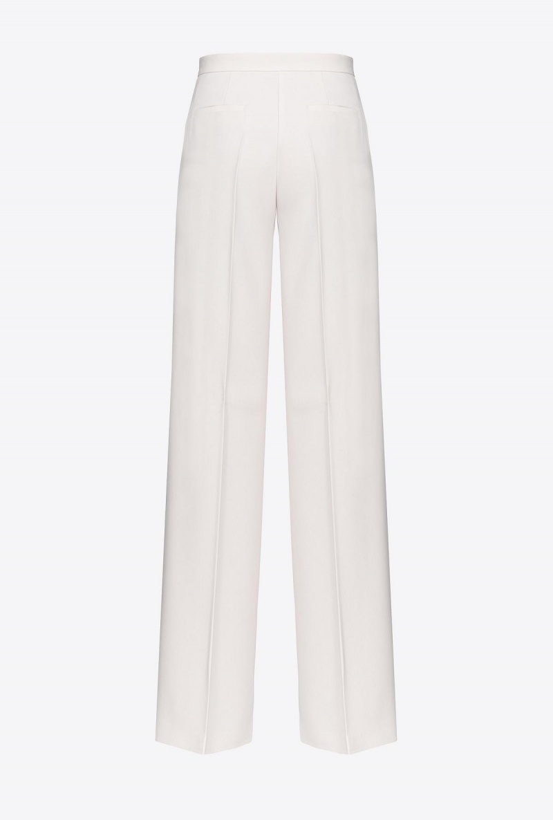 PASTEL PARCHMENT Pinko Wide-leg stretch trousers | FMYUI50685