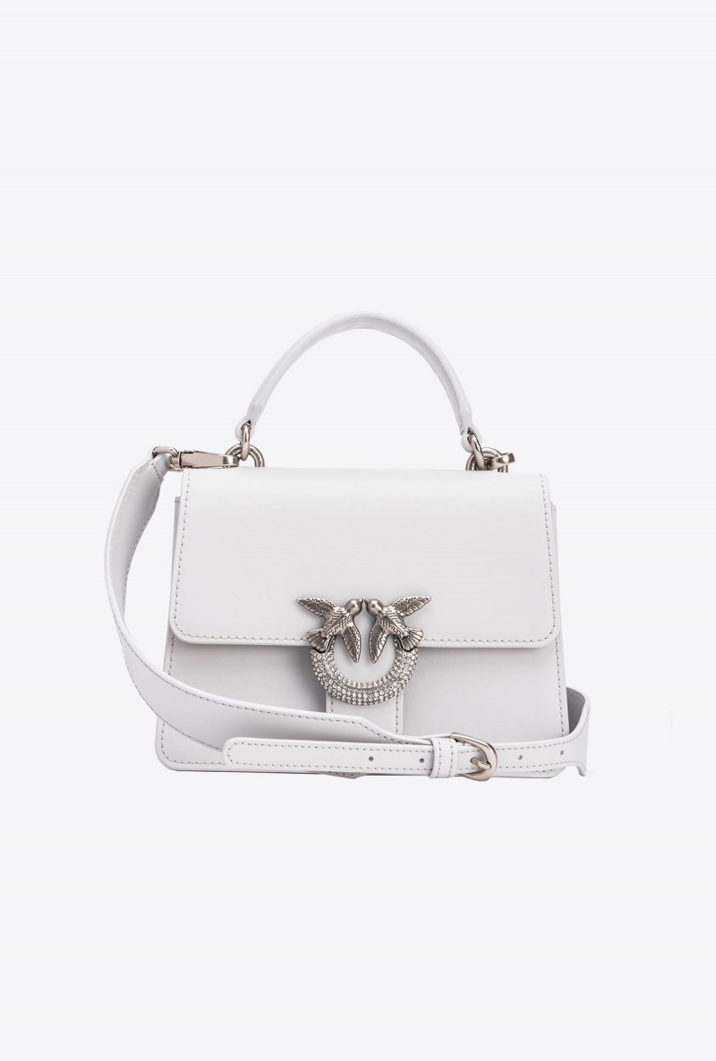 PENGUIN GREY-OLD SILVER Pinko Mini Love Bag One Top Handle Light Jewel | MYXBR34283
