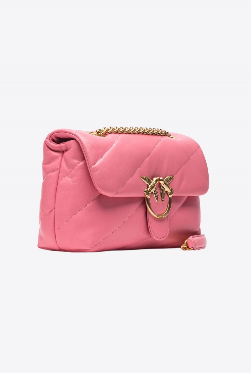 PEONY-BRUSHED GOLD Pinko Galleria Classic Love Bag Puff | AMYDF95400
